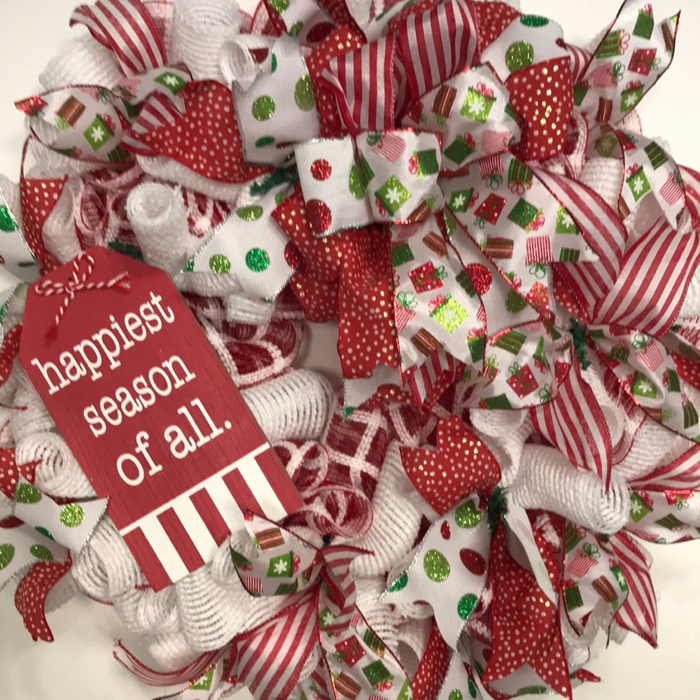 Christmas “happiest season of all” Wreath